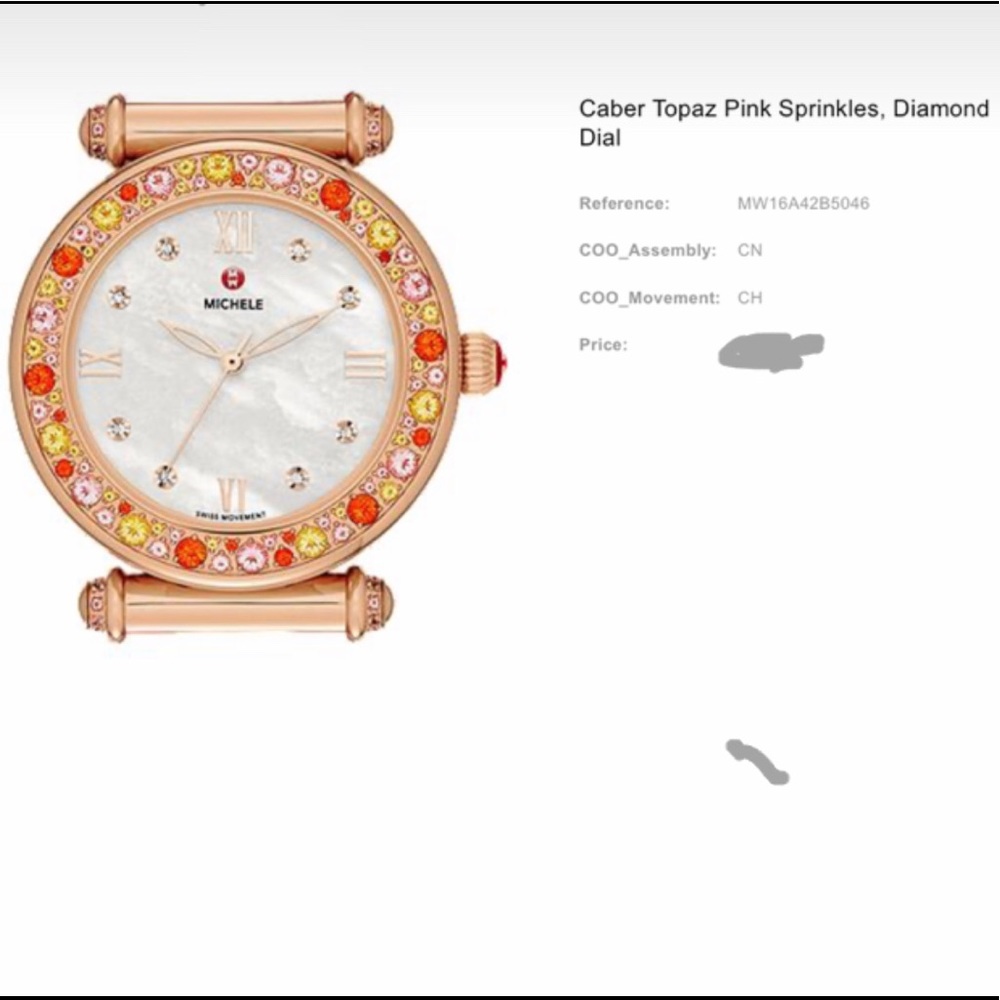 Michele Caber Topaz Pink Sprinkles - Picture 5 of 8